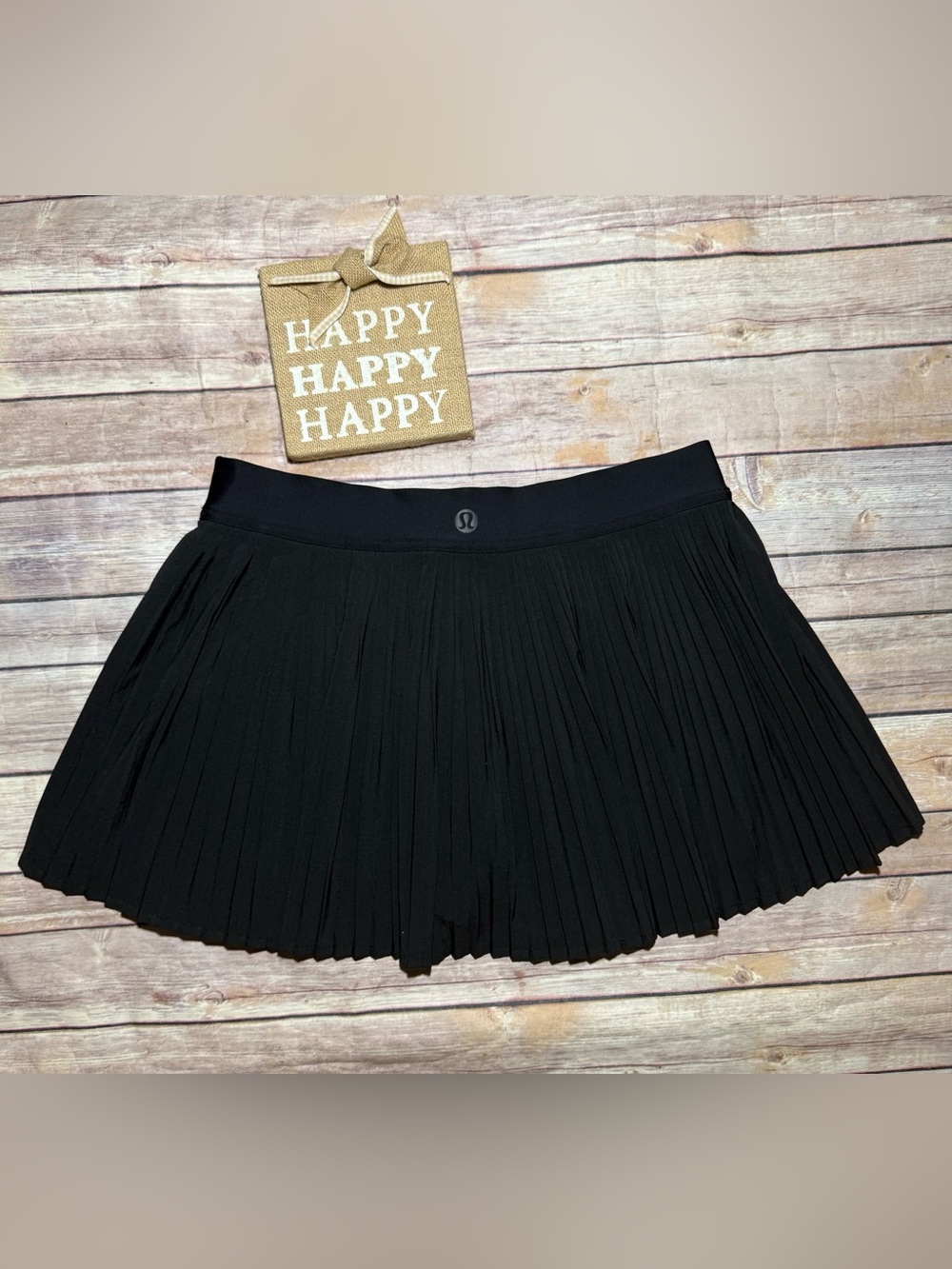 lululemon RePleat (pleated)Black Tennis Skirt Size 10 EUC